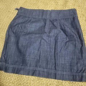 Brooklyn Industries Lite Denim (Chambray) Skirt Size 4 NWOT
